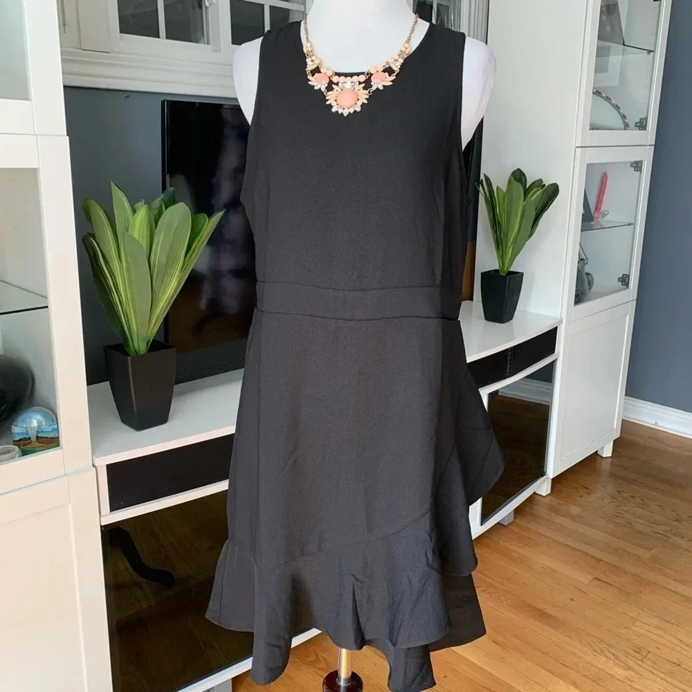 **NEW A•B•S Collection Sleeveless Ruffle Dress